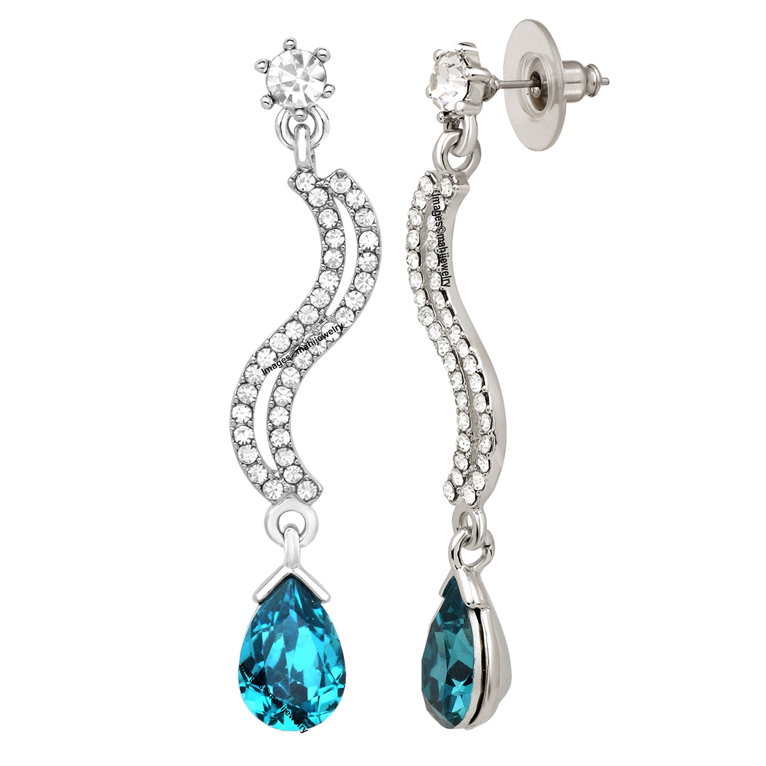 Dual Line Long Dangler Earrings