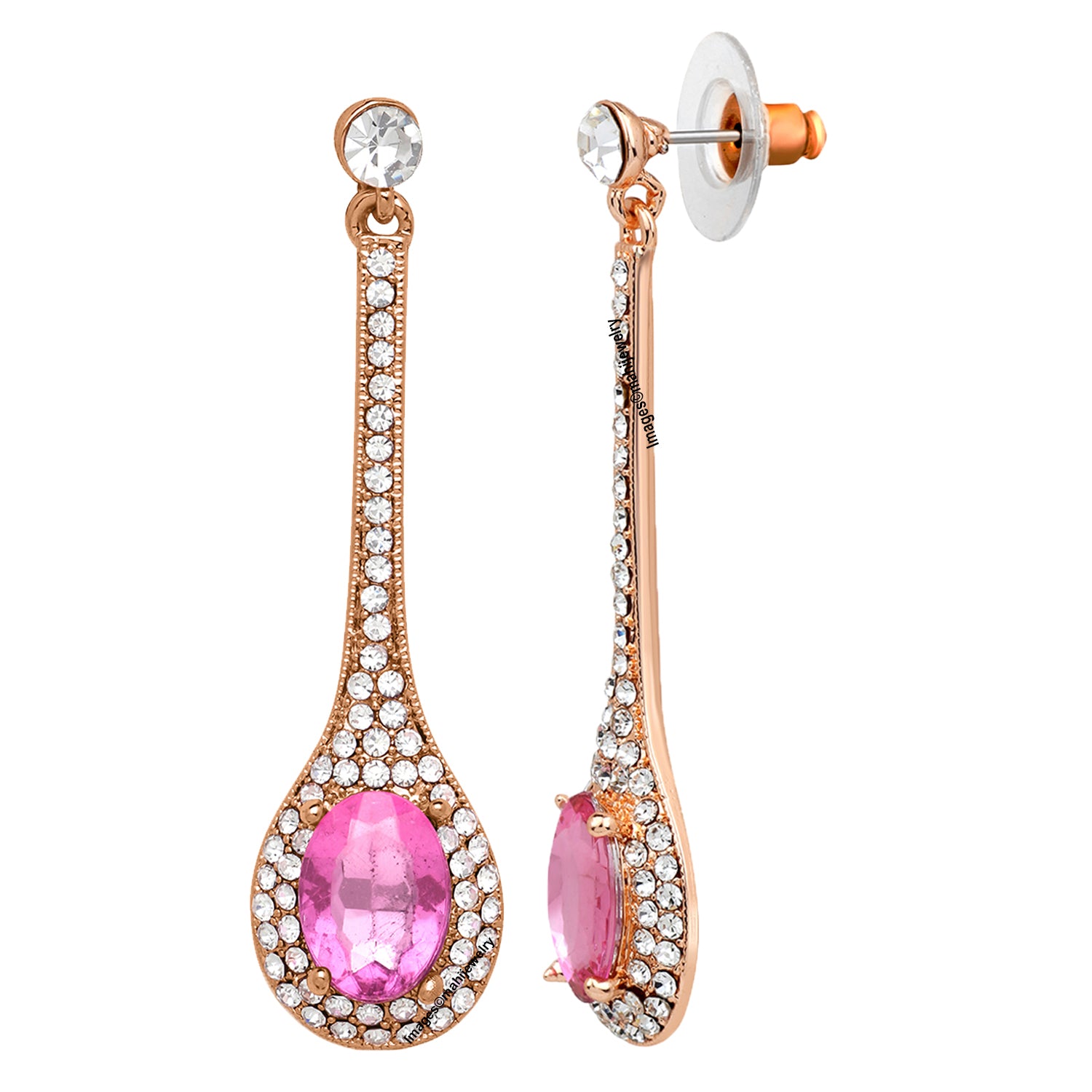 Dual Line Long Dangler Earrings