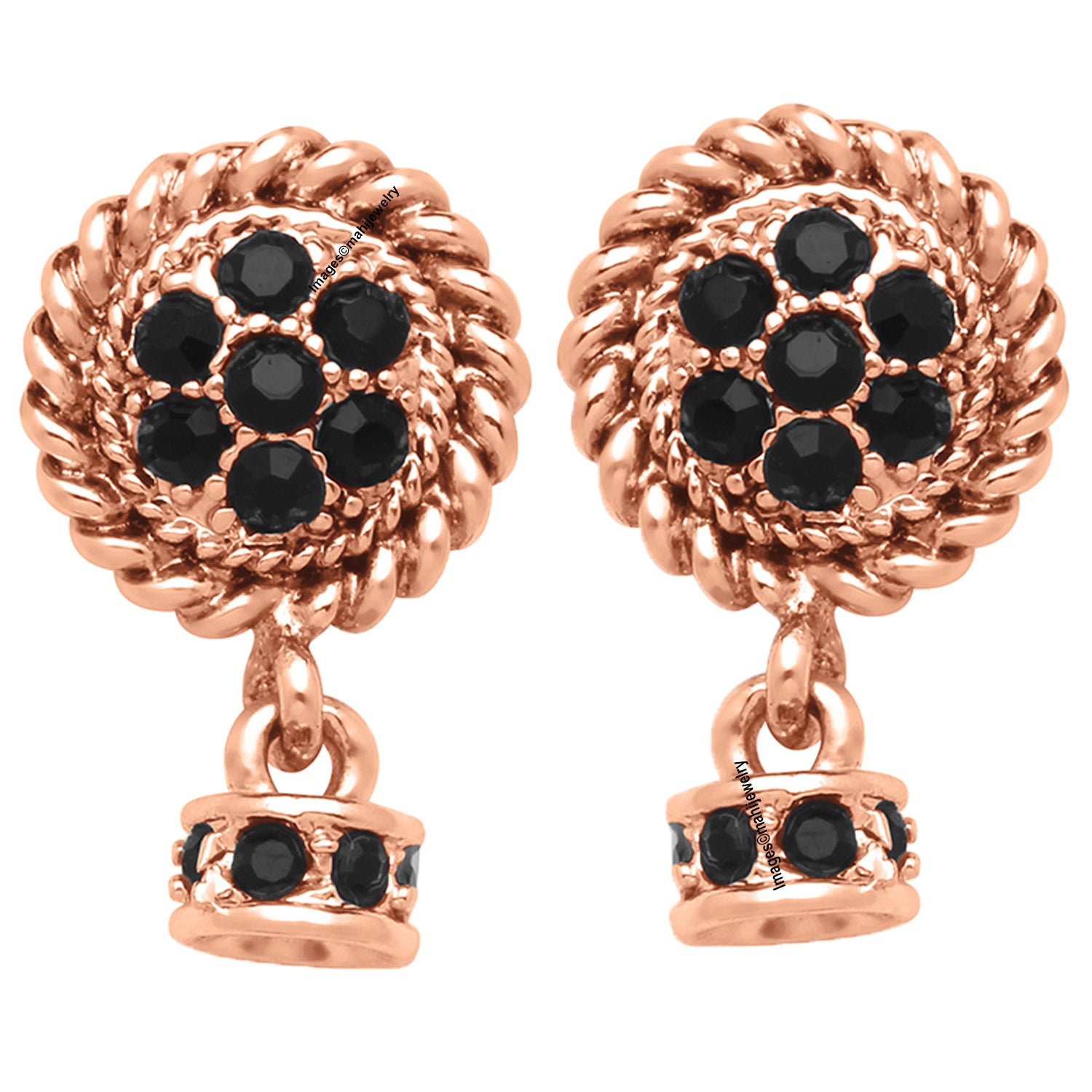 Stud Drop Earrings