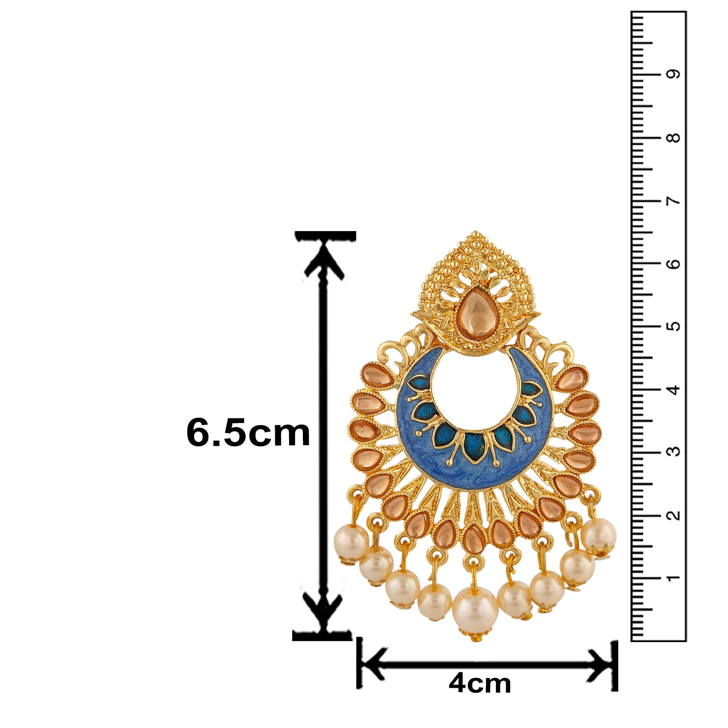 Meenakari Work Traditional Dangle Drop Earrings