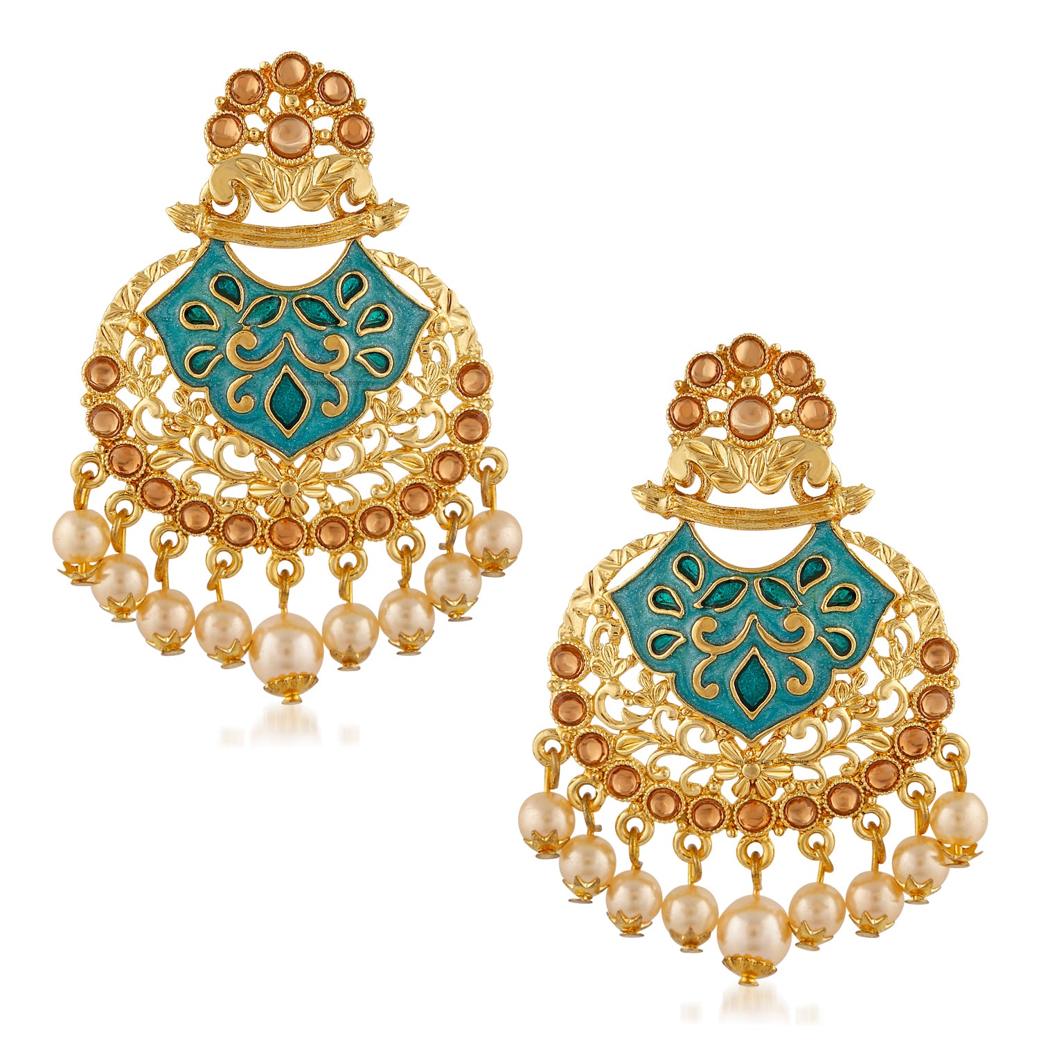 Traditional Dangler Meenakariwork Earrings
