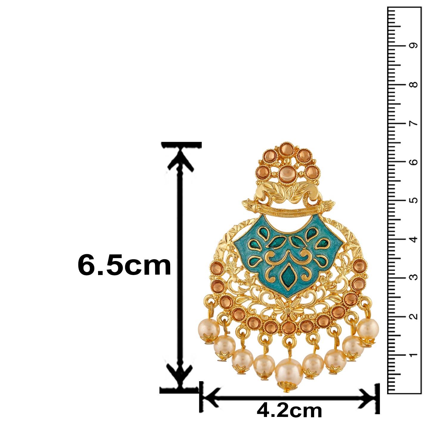 Traditional Dangler Meenakariwork Earrings