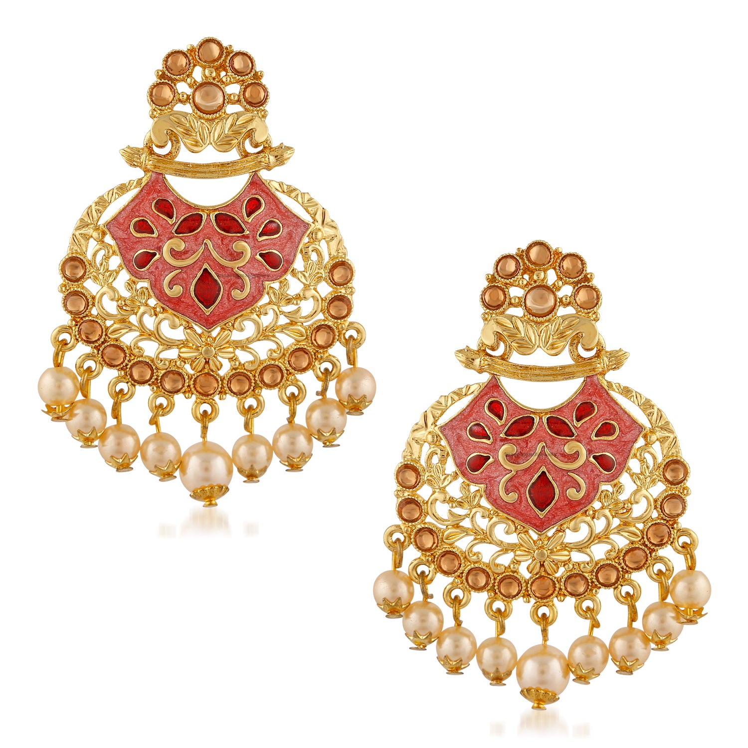 Traditional Dangler Meenakariwork Earrings