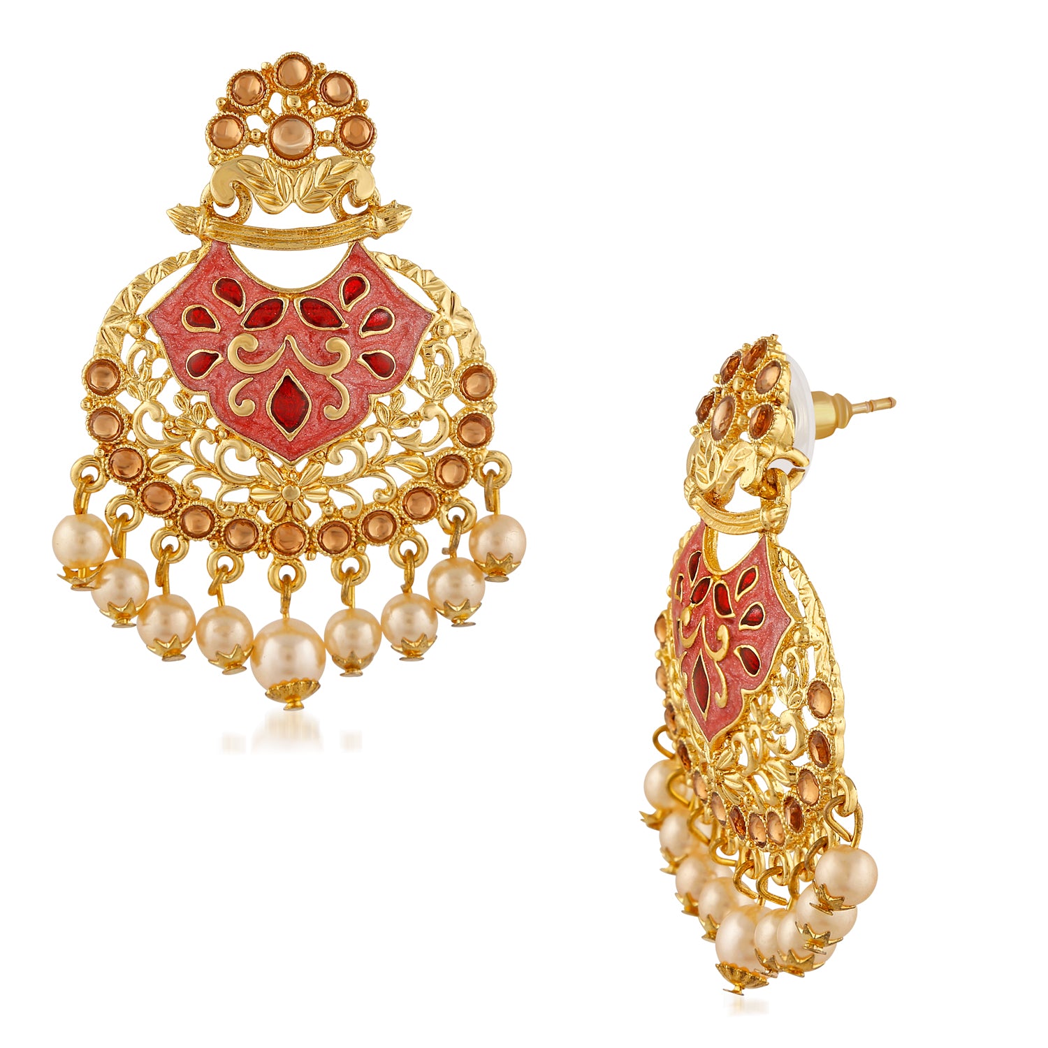 Traditional Dangler Meenakariwork Earrings