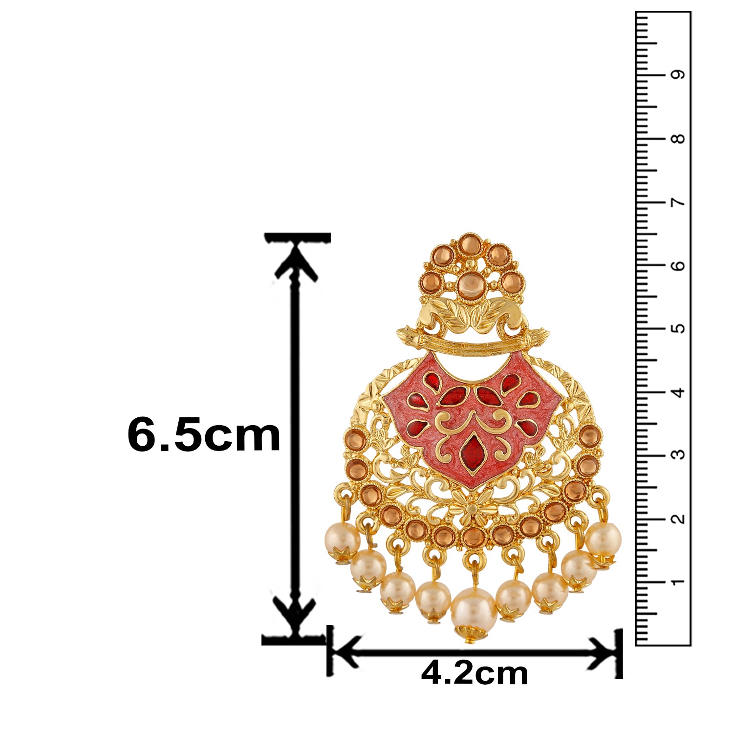 Traditional Dangler Meenakariwork Earrings