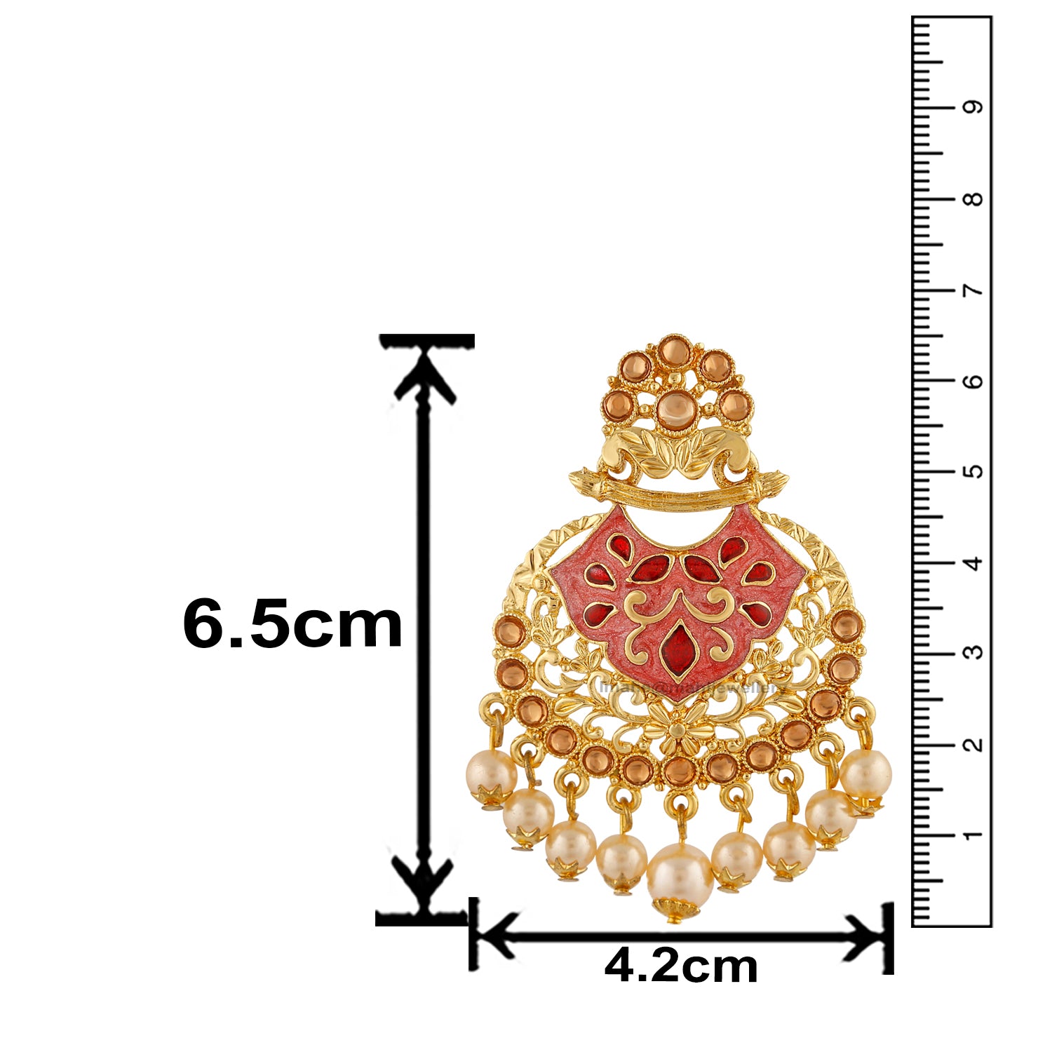 Traditional Dangler Meenakariwork Earrings