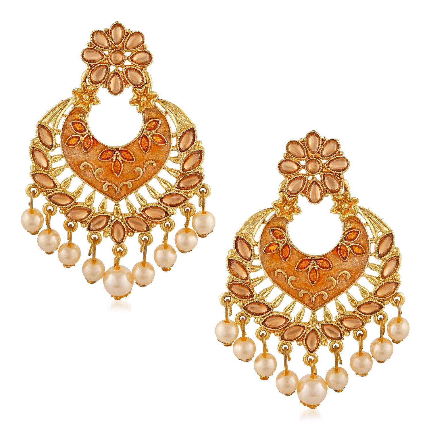 Meenakari Work Dangler Earrings