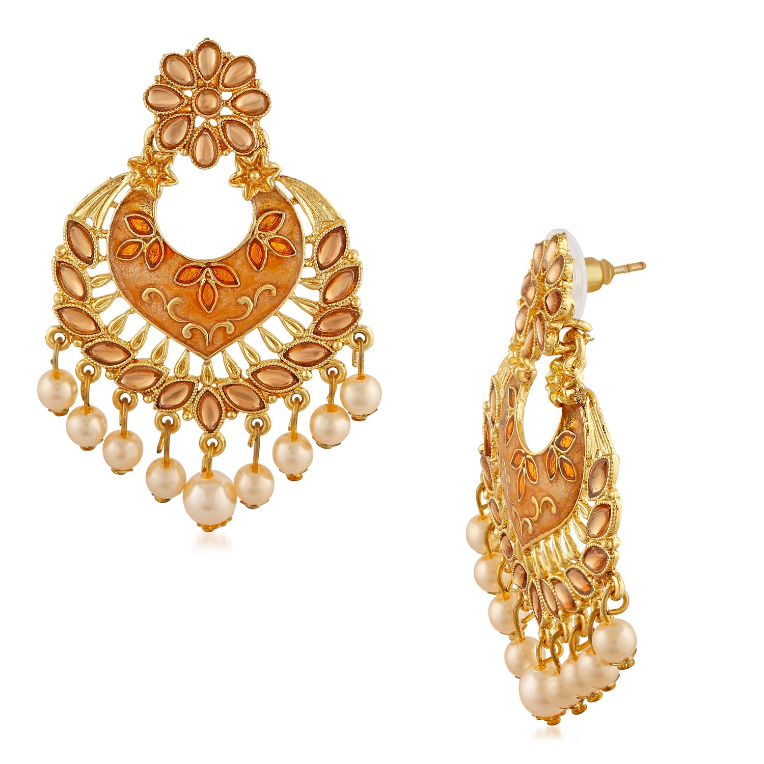 Meenakari Work Dangler Earrings