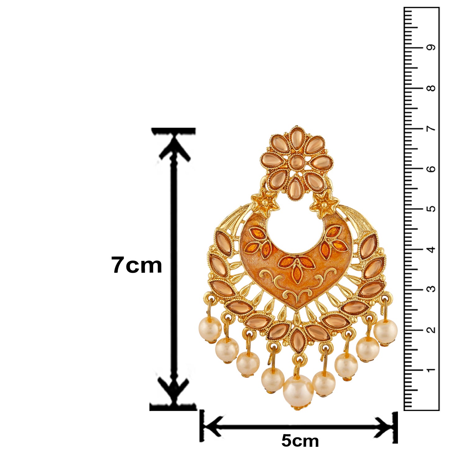 Meenakari Work Dangler Earrings