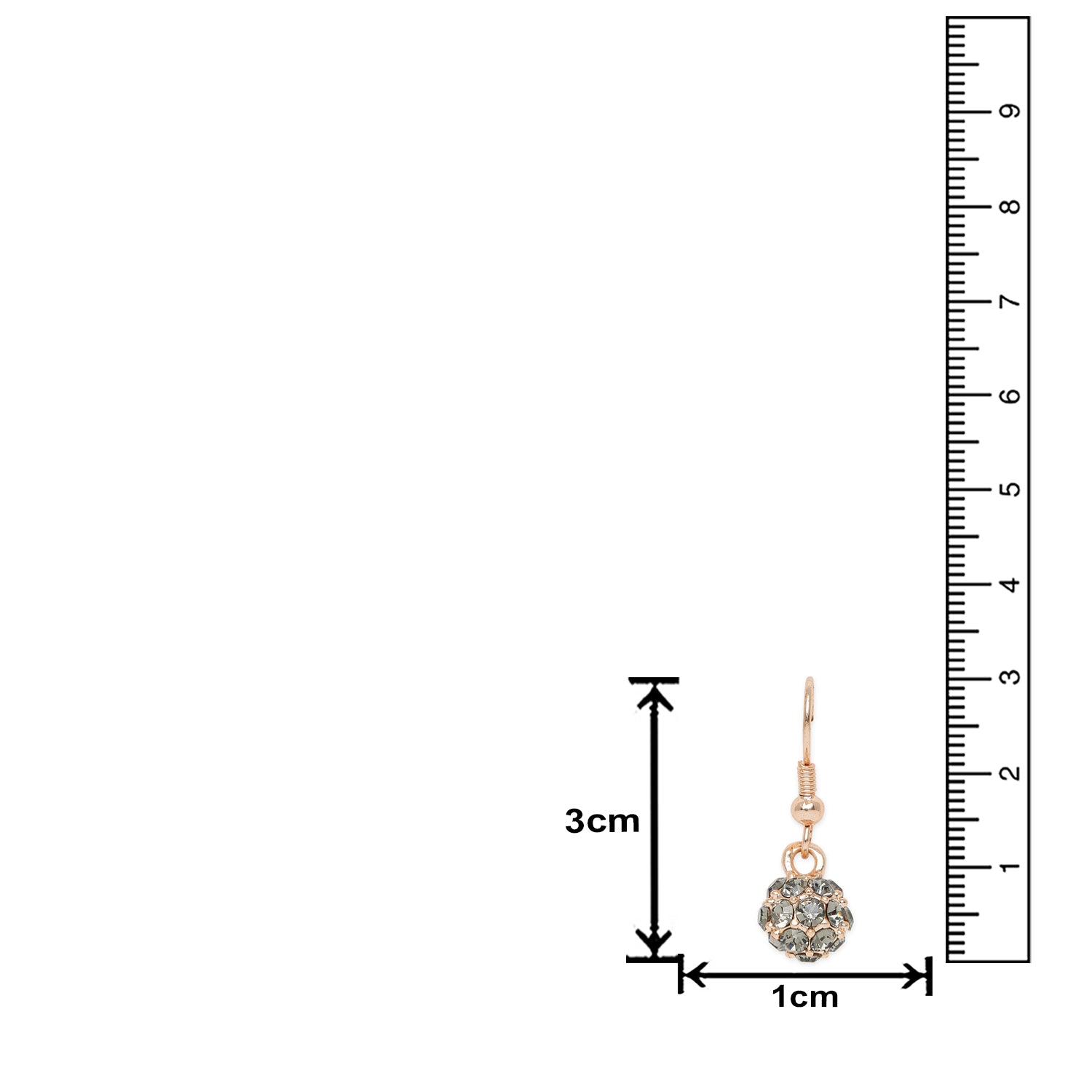 Sparkling Crystals Ball Earrings