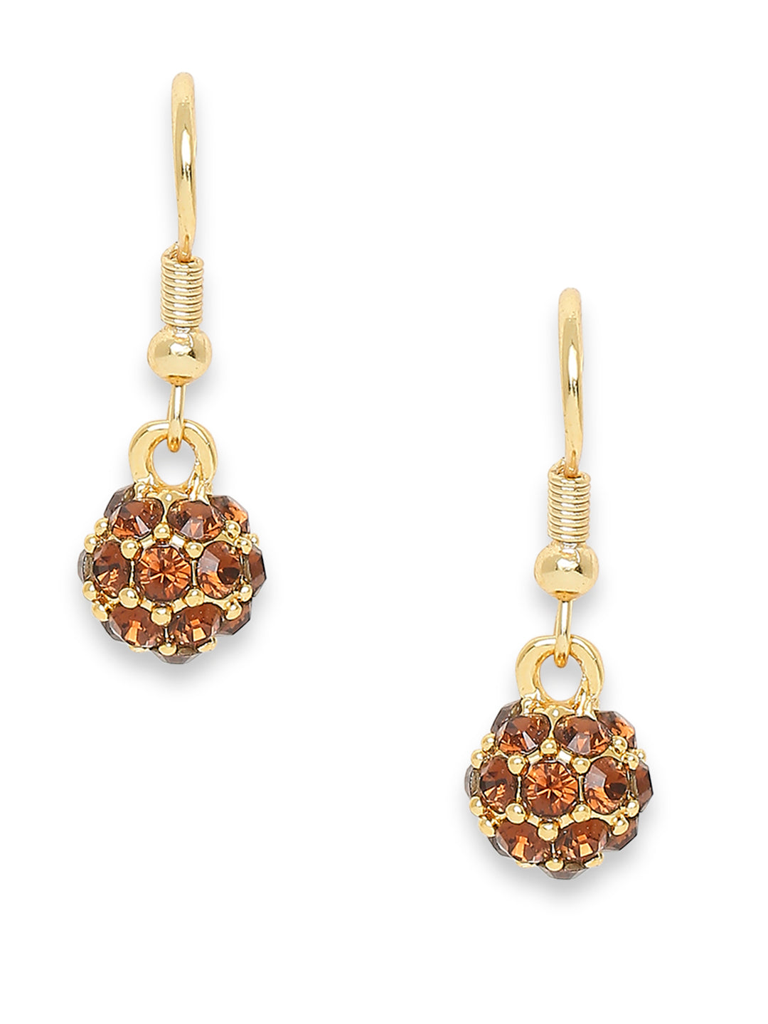 Sparkling Crystals Ball Earrings
