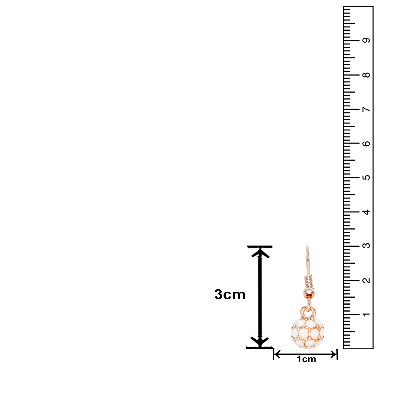 Royal Sparklers Green Crystals Ball Earrings