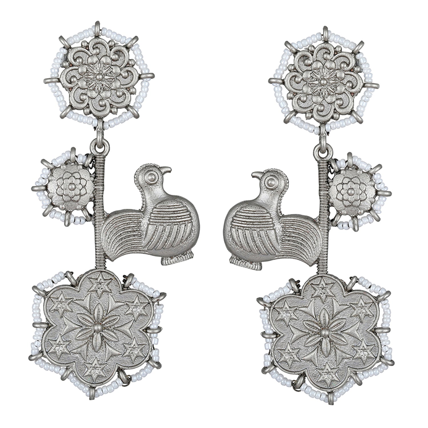 Floral Dangler Earring