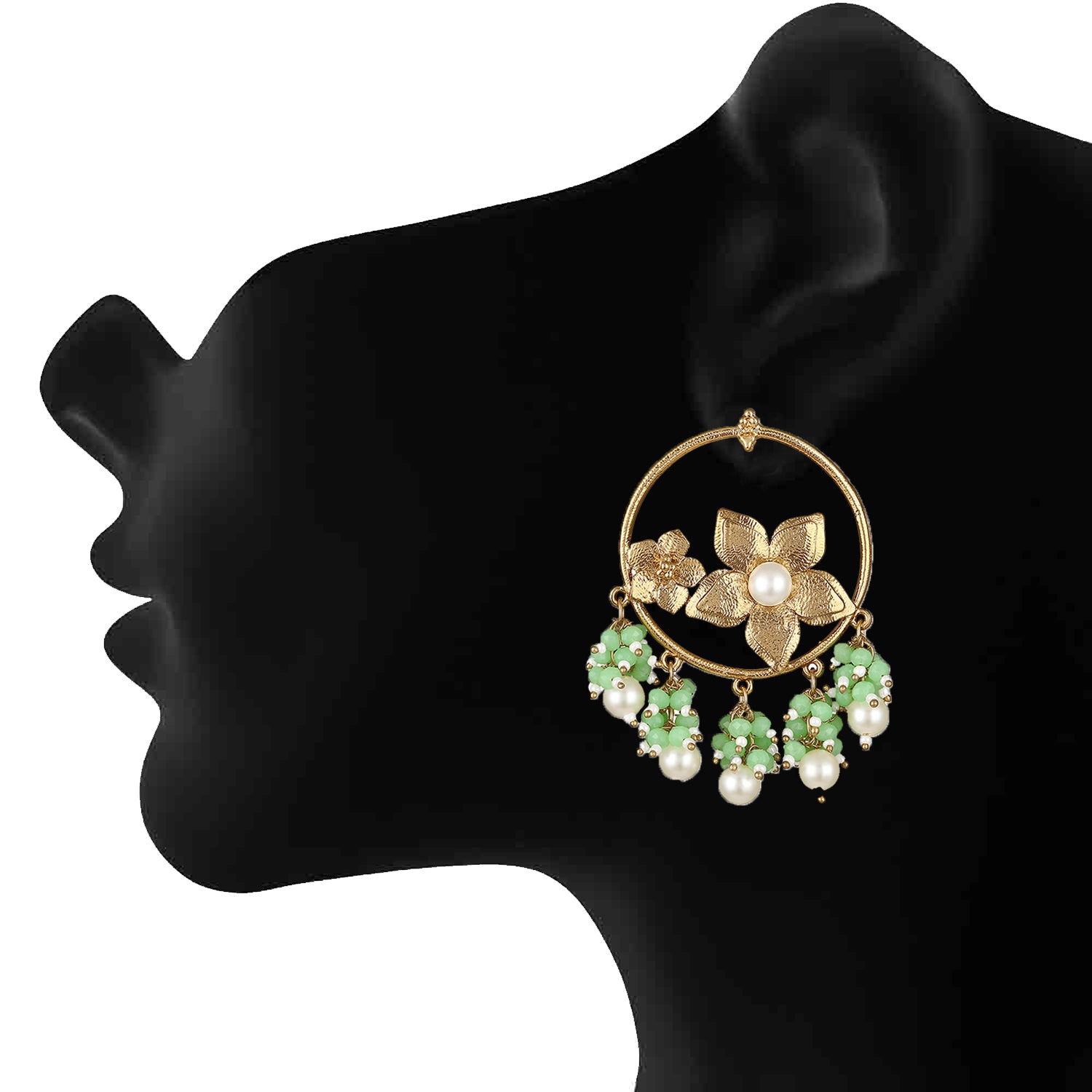 Cute Floral Dangler Earrings