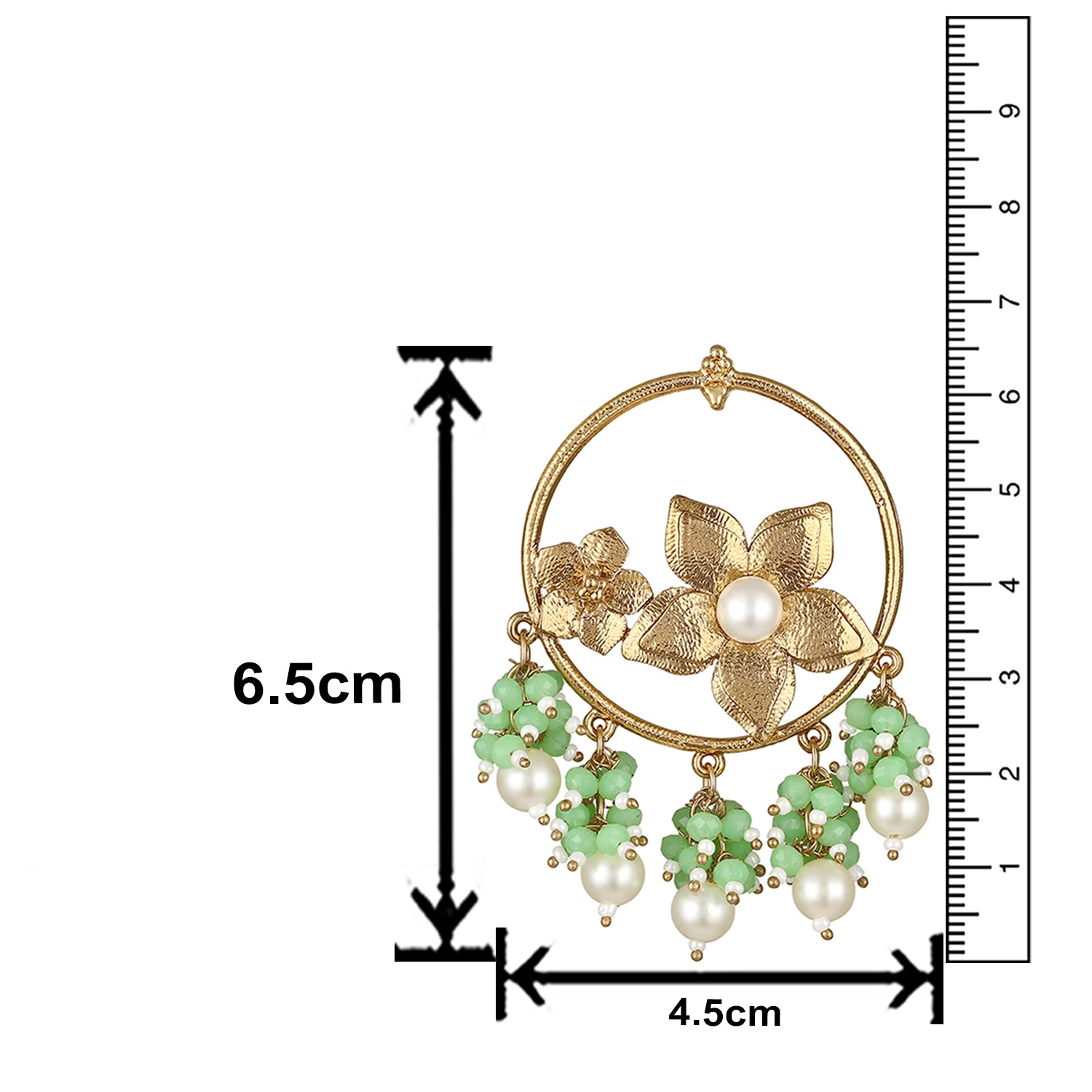 Cute Floral Dangler Earrings