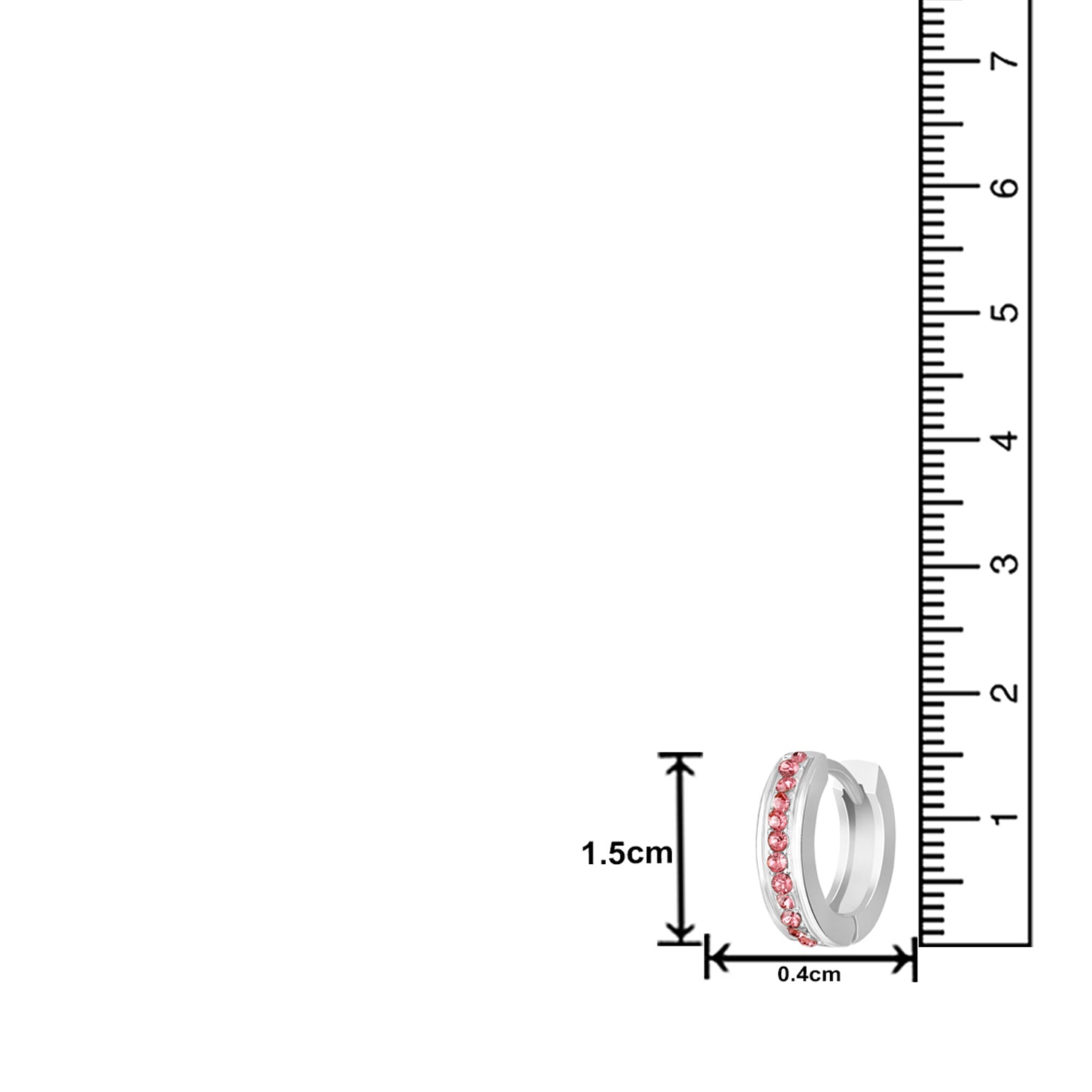 Big Single Line Bali Earrings