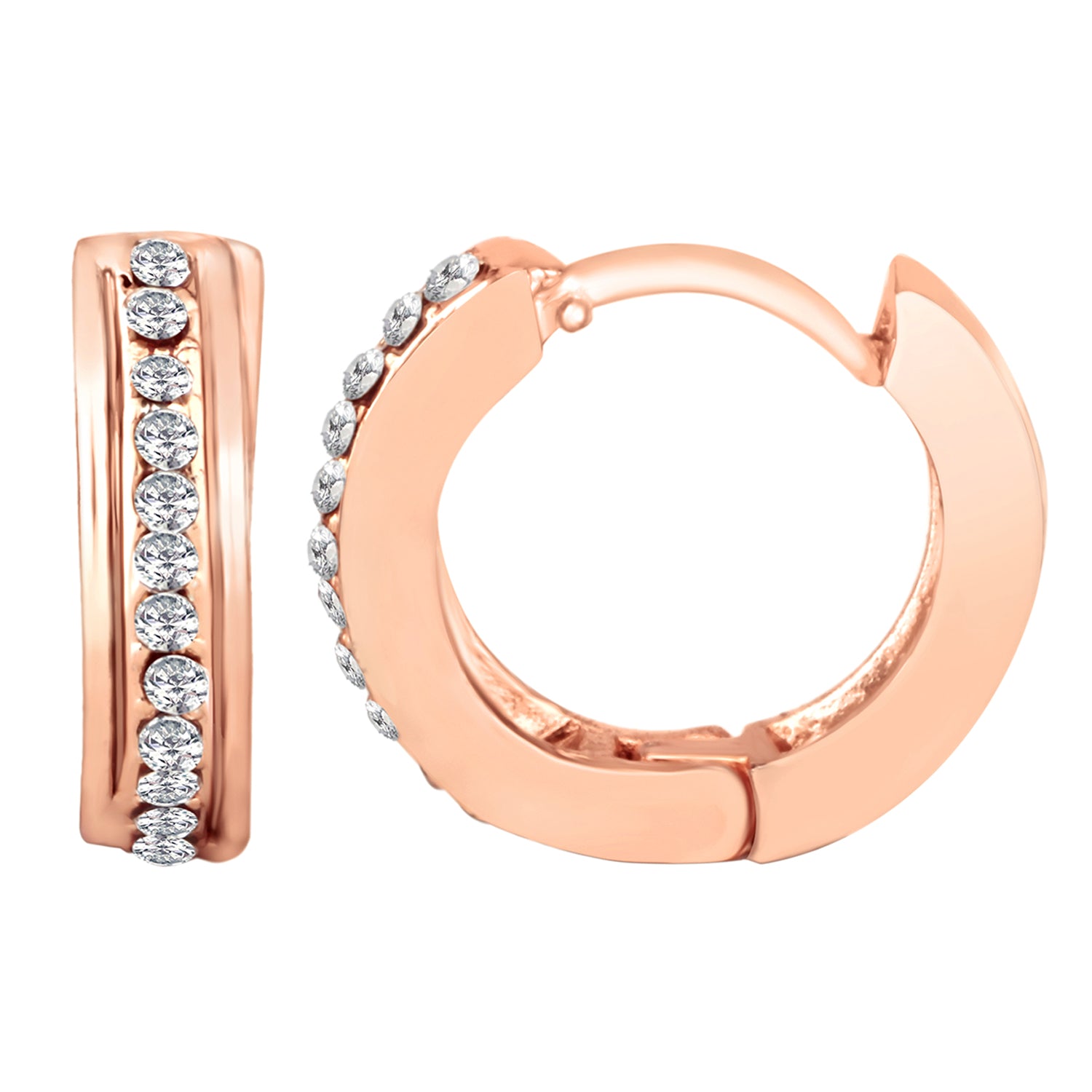 Big Single Line Hoop Bali Earrings