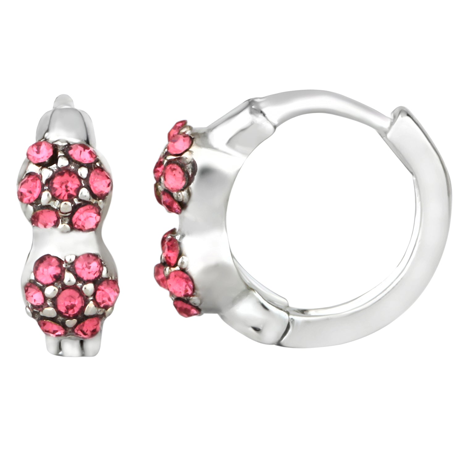 Blush Hoop Bali Earrings