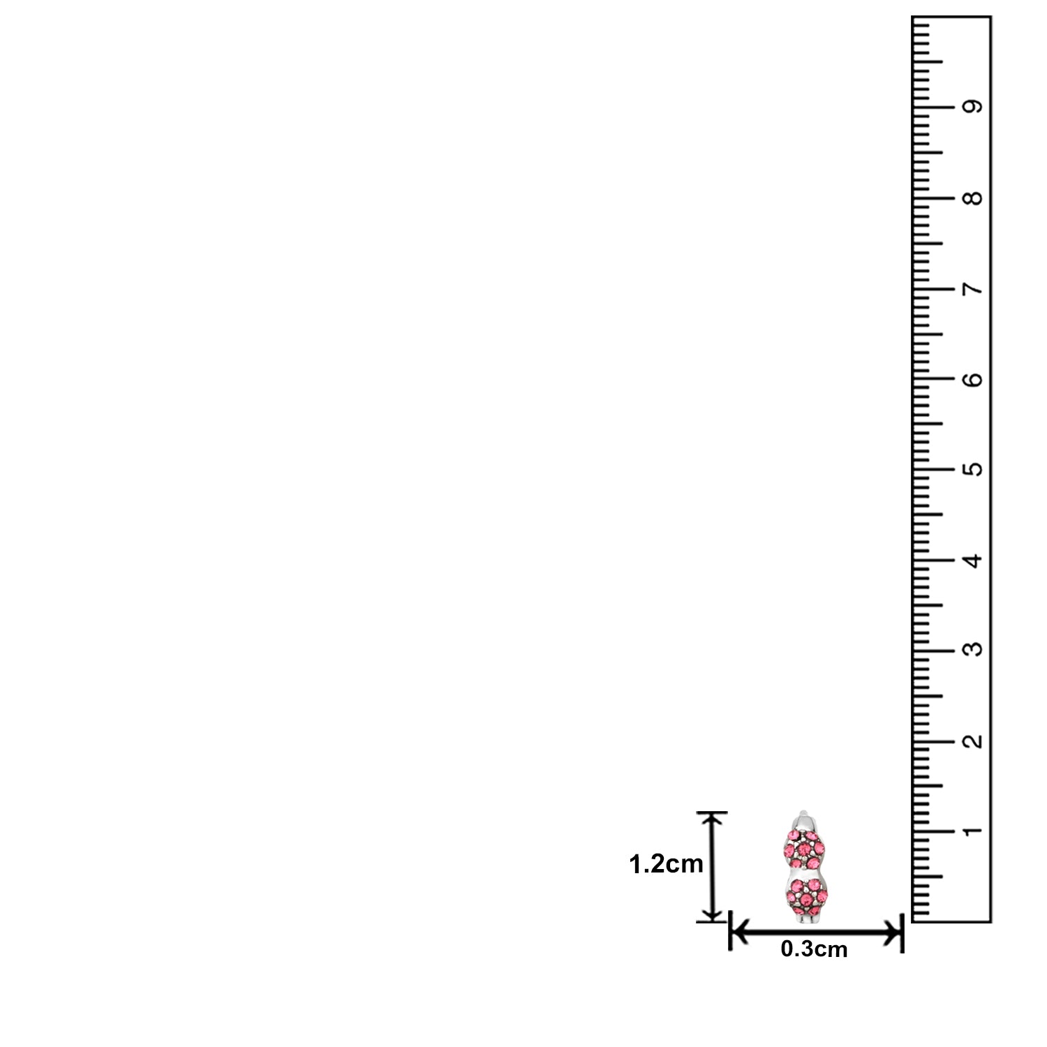 Blush Hoop Bali Earrings