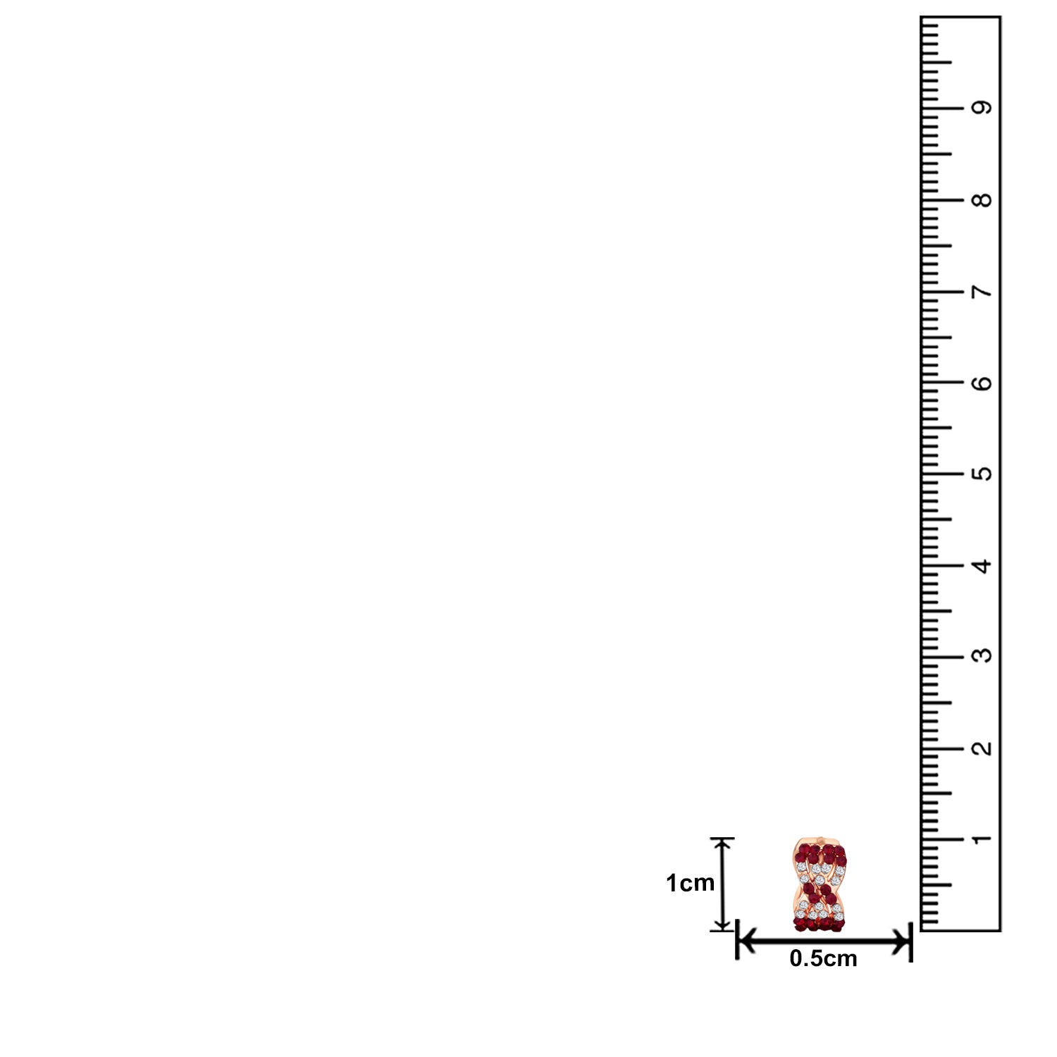 Glorious Blue Crystals Hoop Bali Earrings