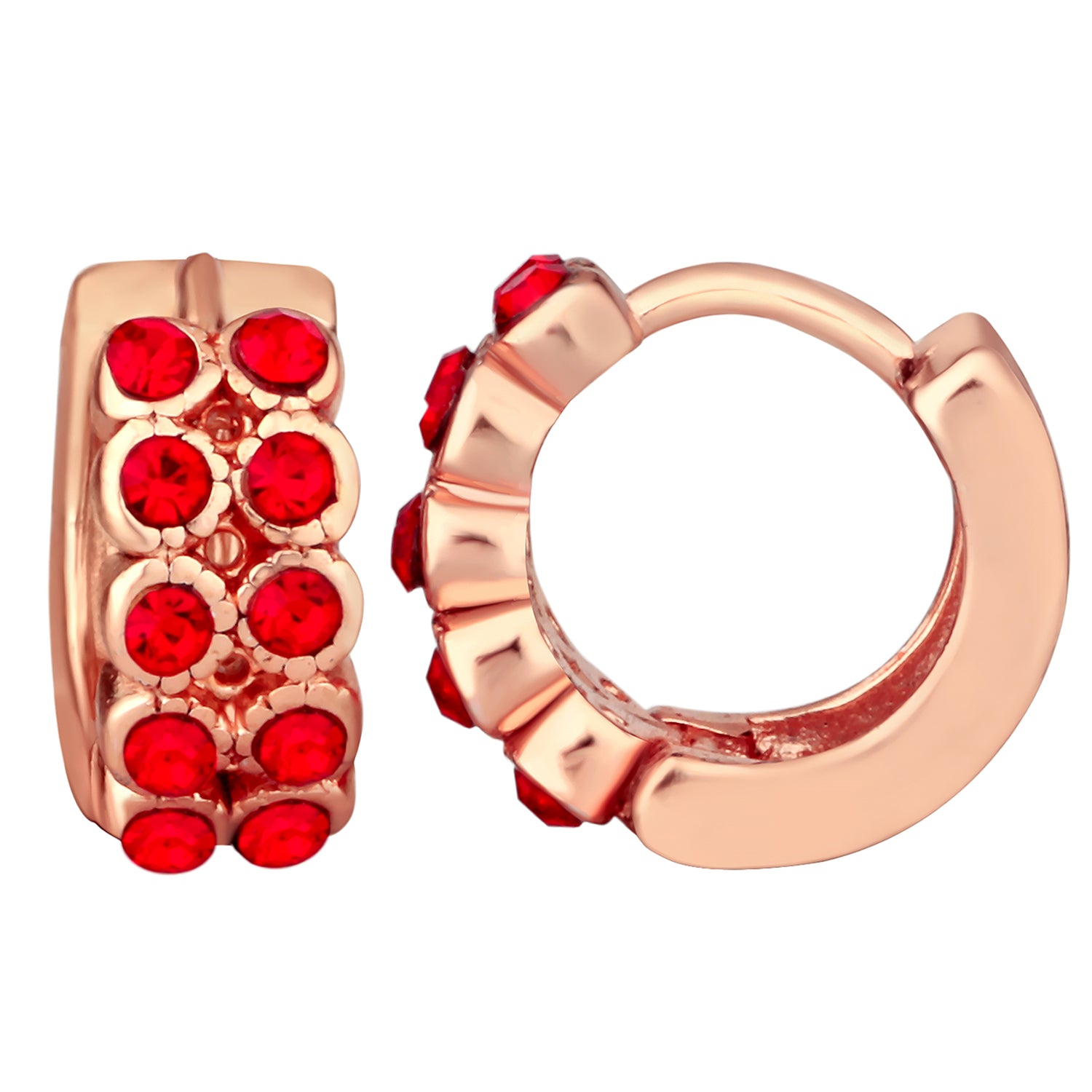 Classic Crystals Hoop Bali Earrings