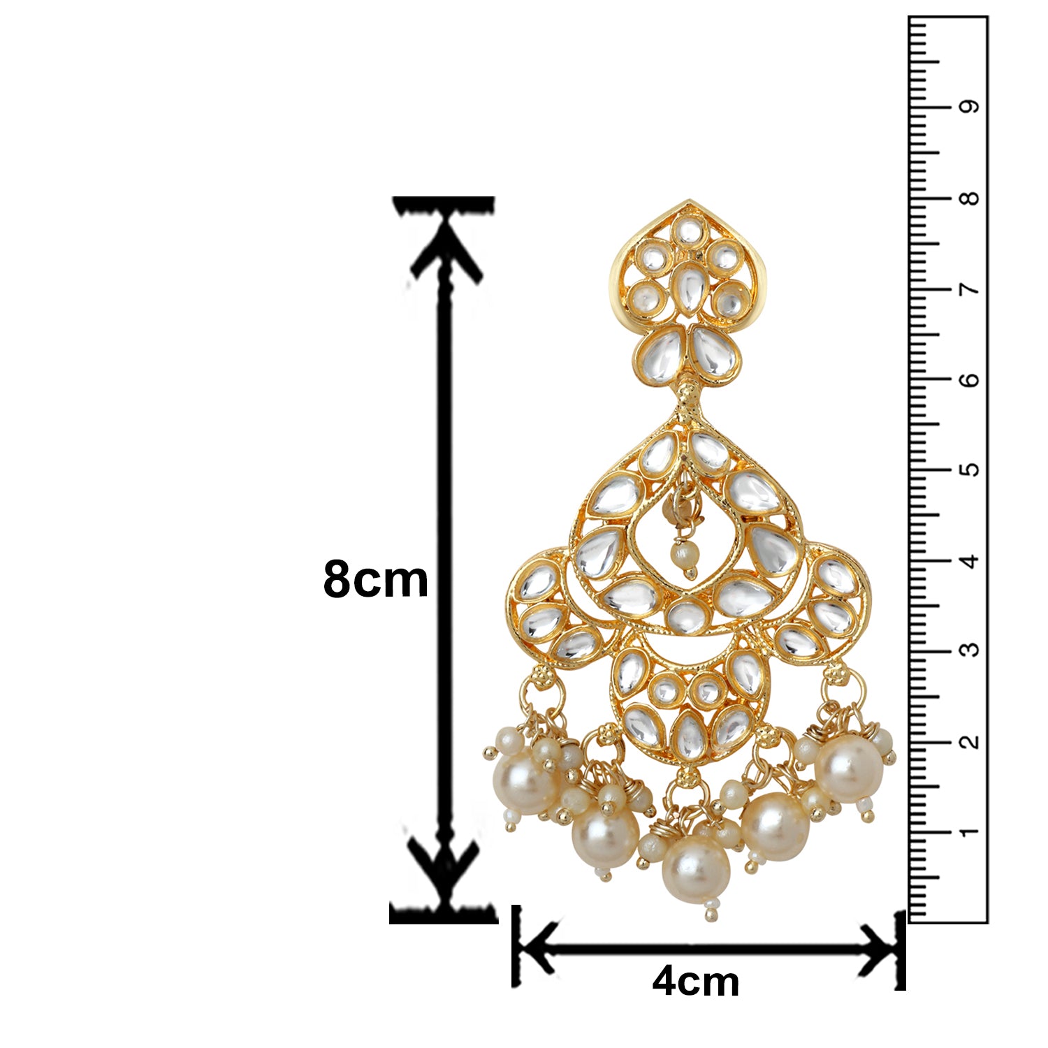 Traditional Dangler Earrings with Pearls