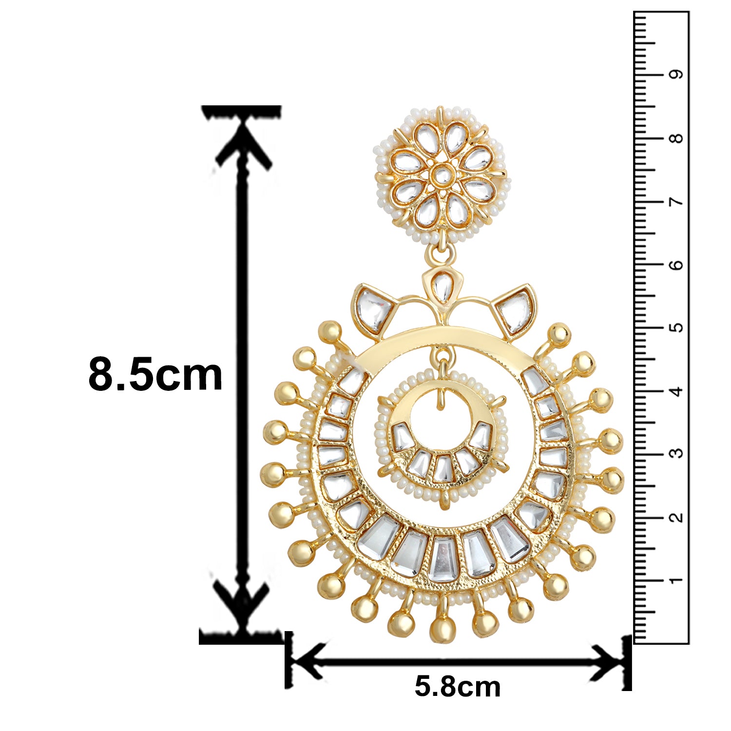 Traditional Dangler Earrings with Pearls