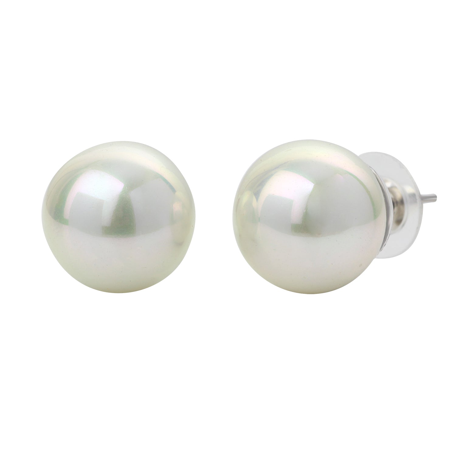 Classic Artifical Pearl White Ear Studs