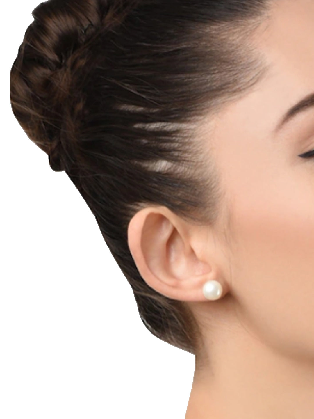 Classic Artifical Pearl White Ear Studs