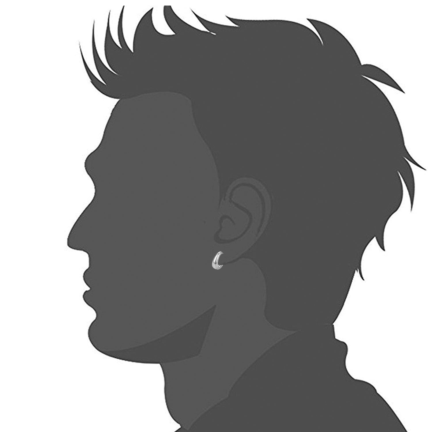 Bollywood Styled Piercing Kaju Bali / Hoop Pair of Mens Earrings