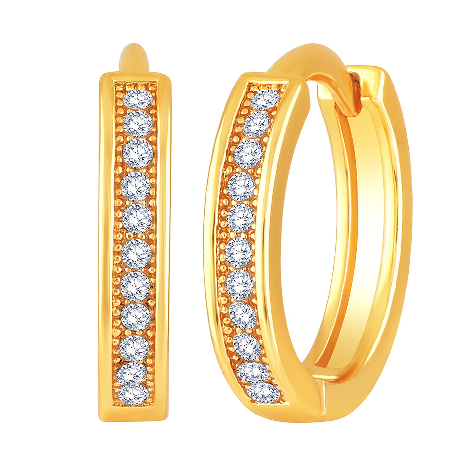 Single Line White Crystals Mens Bali