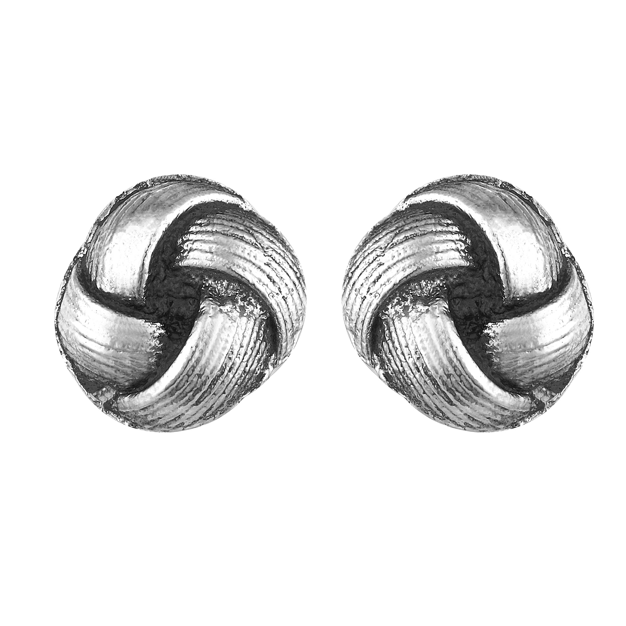 Antique Small Stud Silver Coloured Earrings