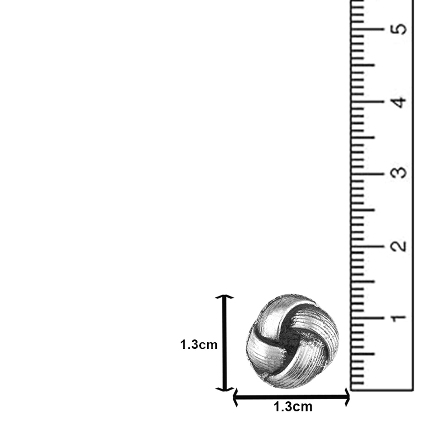 Antique Small Stud Silver Coloured Earrings