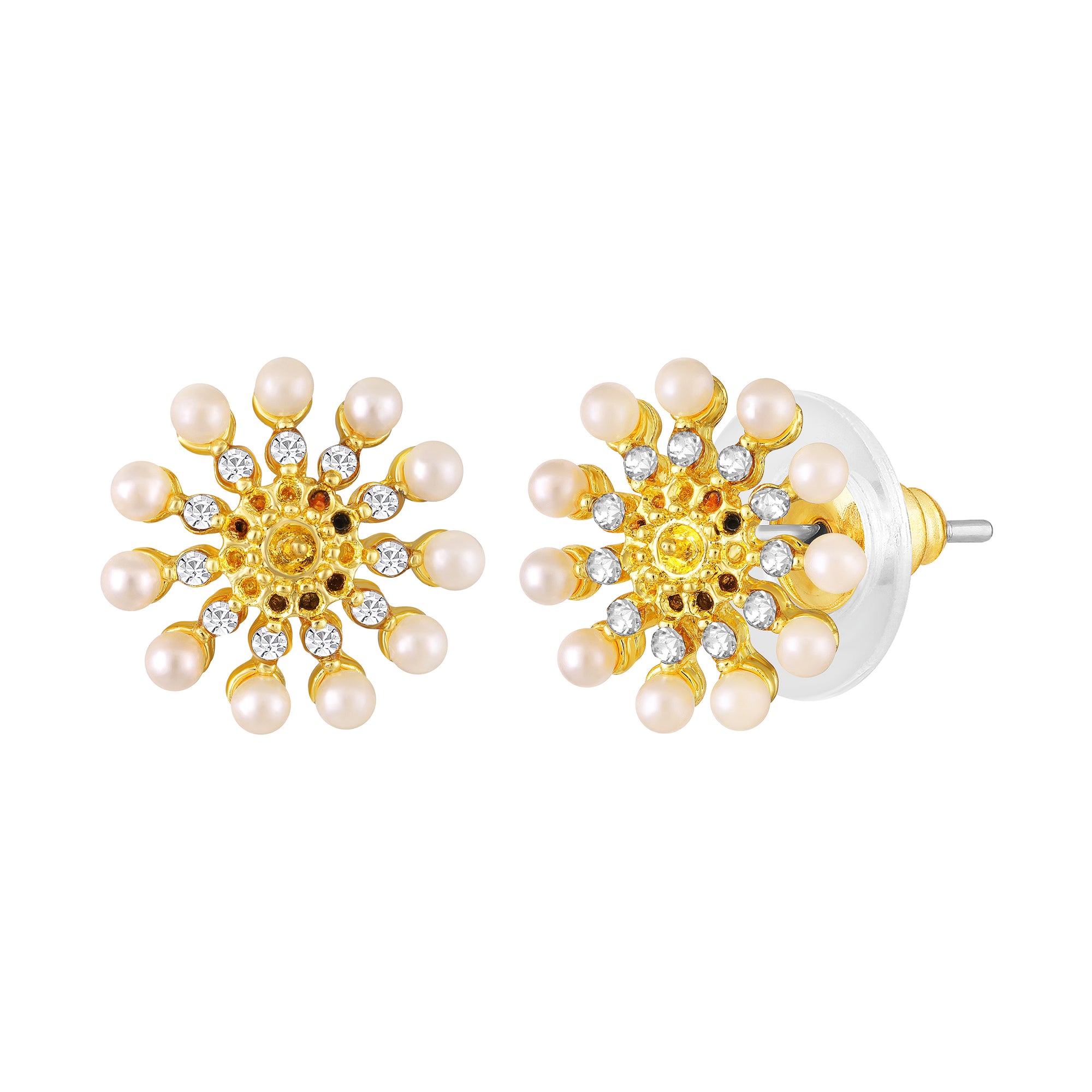 Tiny and Delicate Floral Stud Earrings