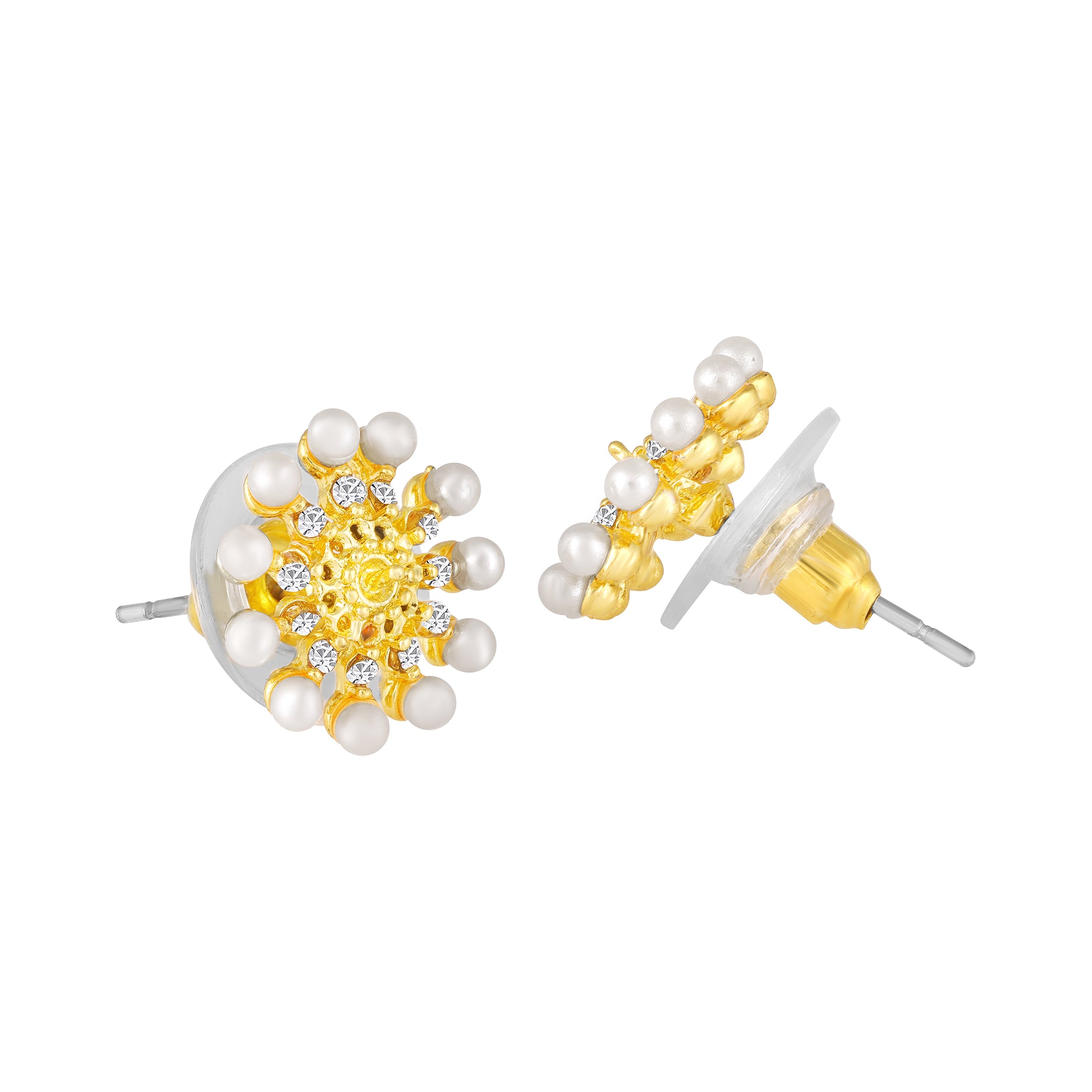 Tiny and Delicate Floral Stud Earrings