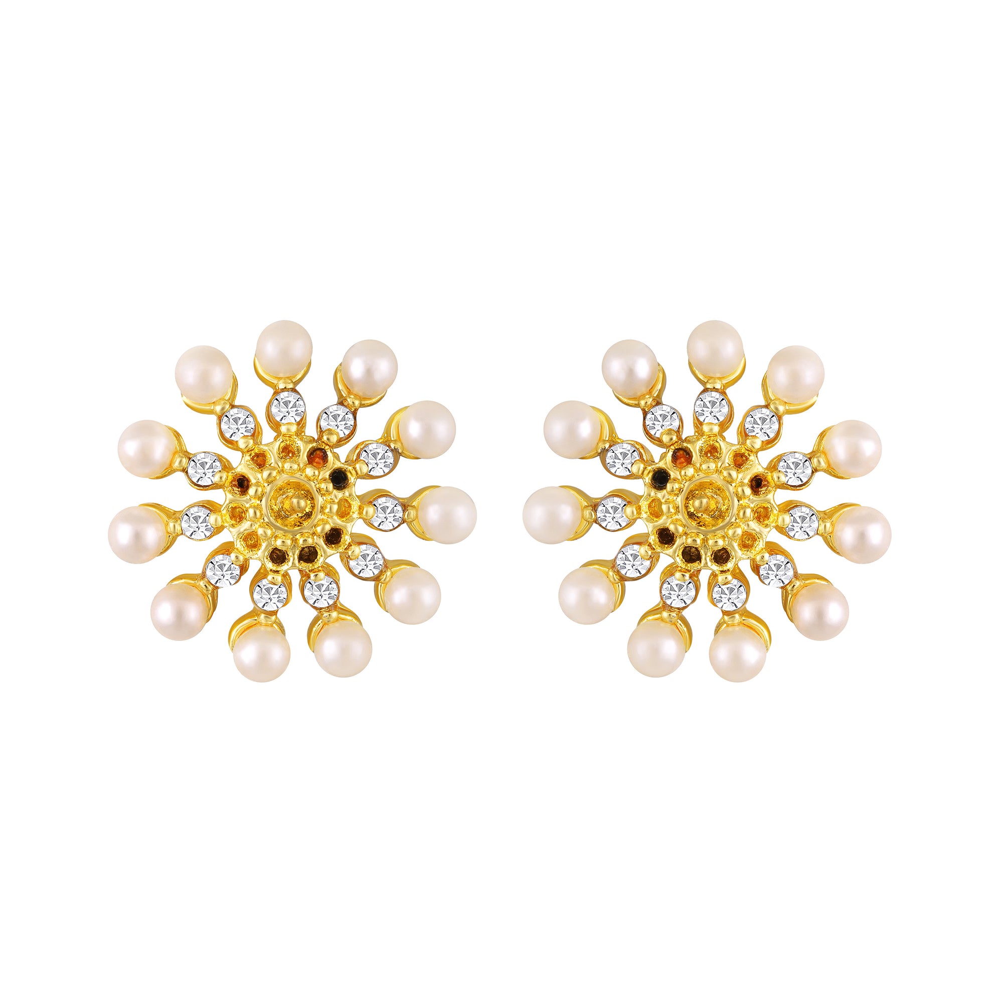 Tiny and Delicate Floral Stud Earrings