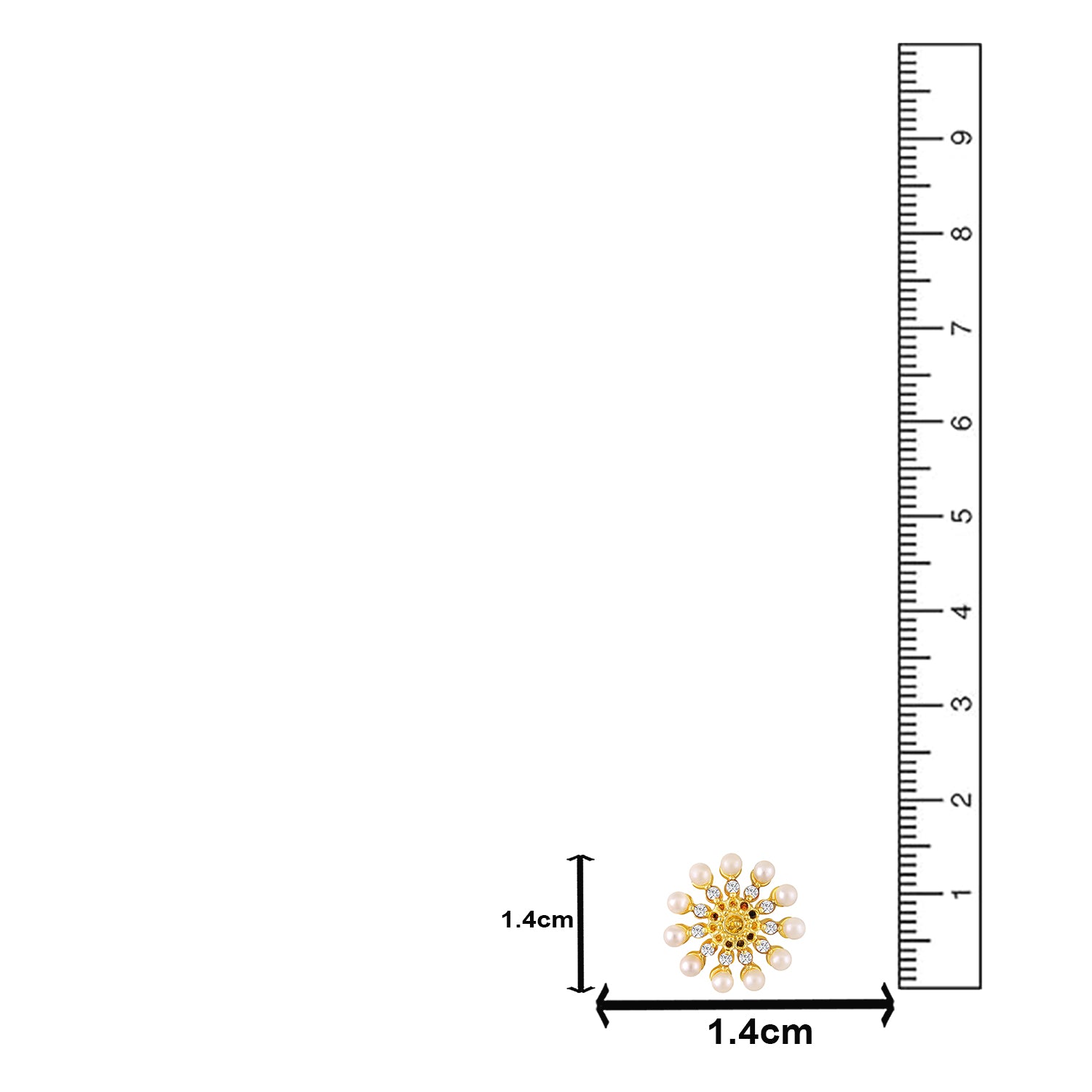 Tiny and Delicate Floral Stud Earrings