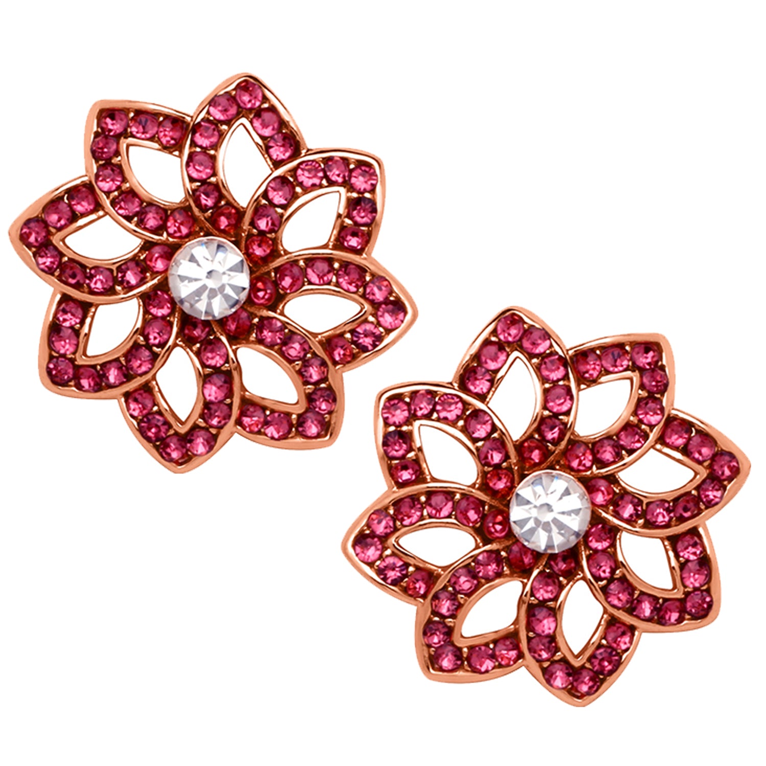 Classic Floral Love Stud Earrings