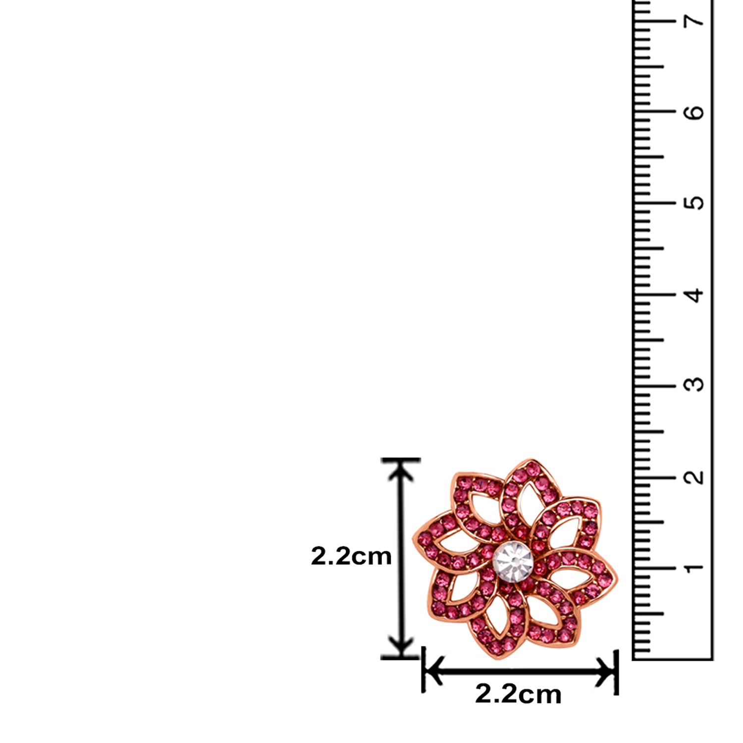 Classic Floral Love Stud Earrings