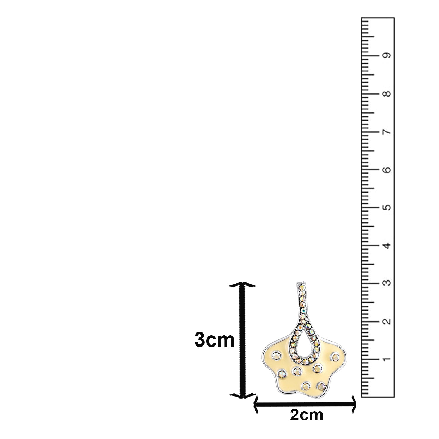 Green Meenakari Work Floral-Fan Shape Dabgler Earrings