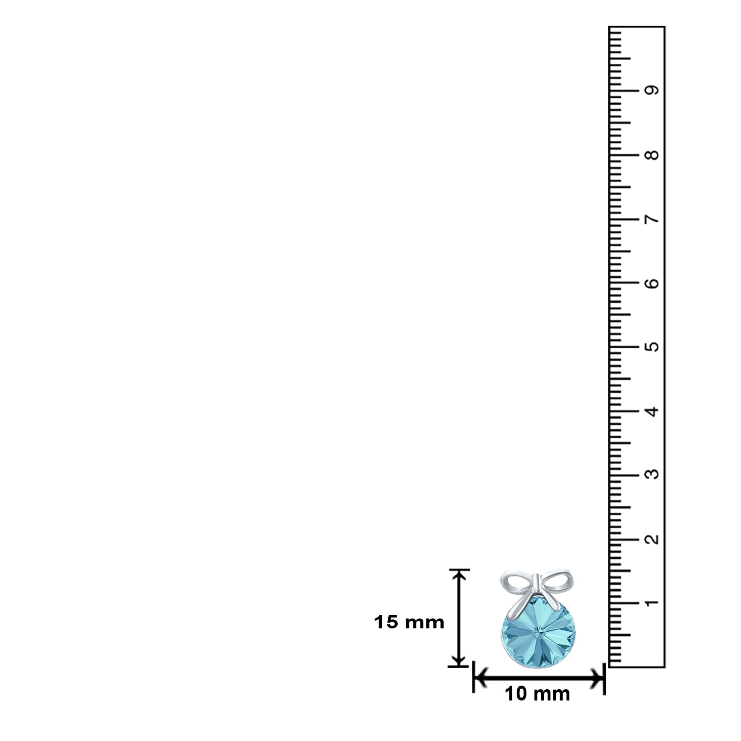 Bow Earrings with White AB Cubic Zirconias