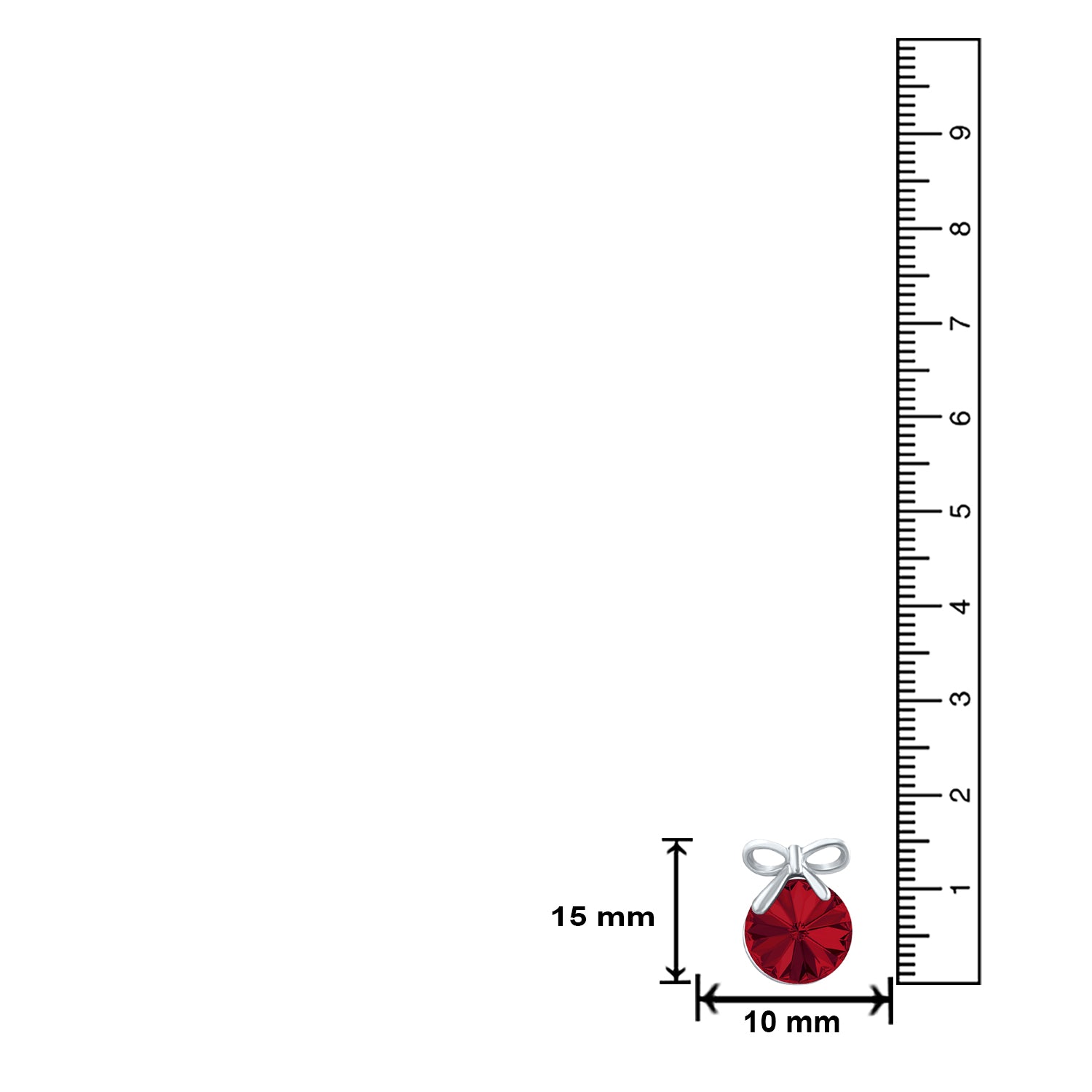 Bow Earrings with White AB Cubic Zirconias