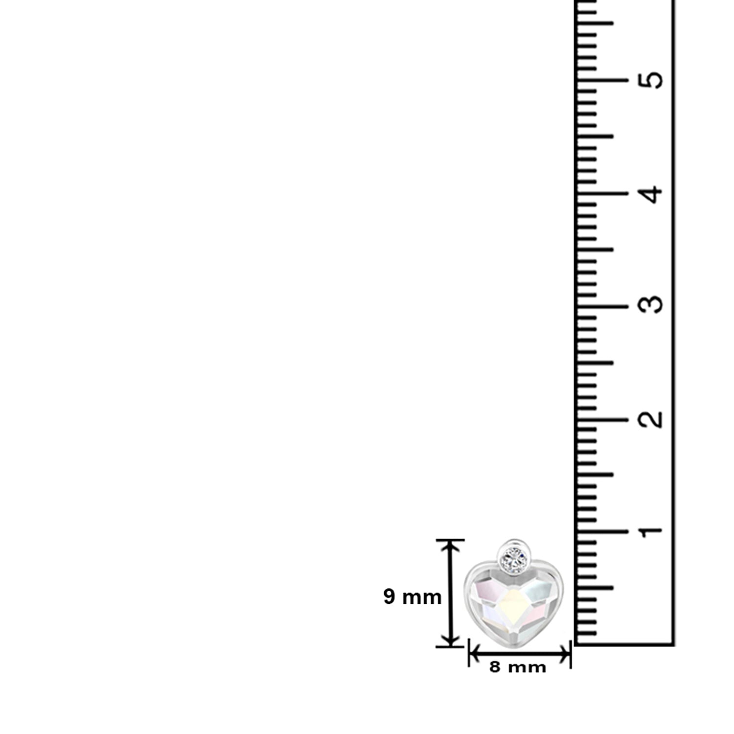 Valentine Gift Fushia Purple Heart Earrings with Cubic Zirconias