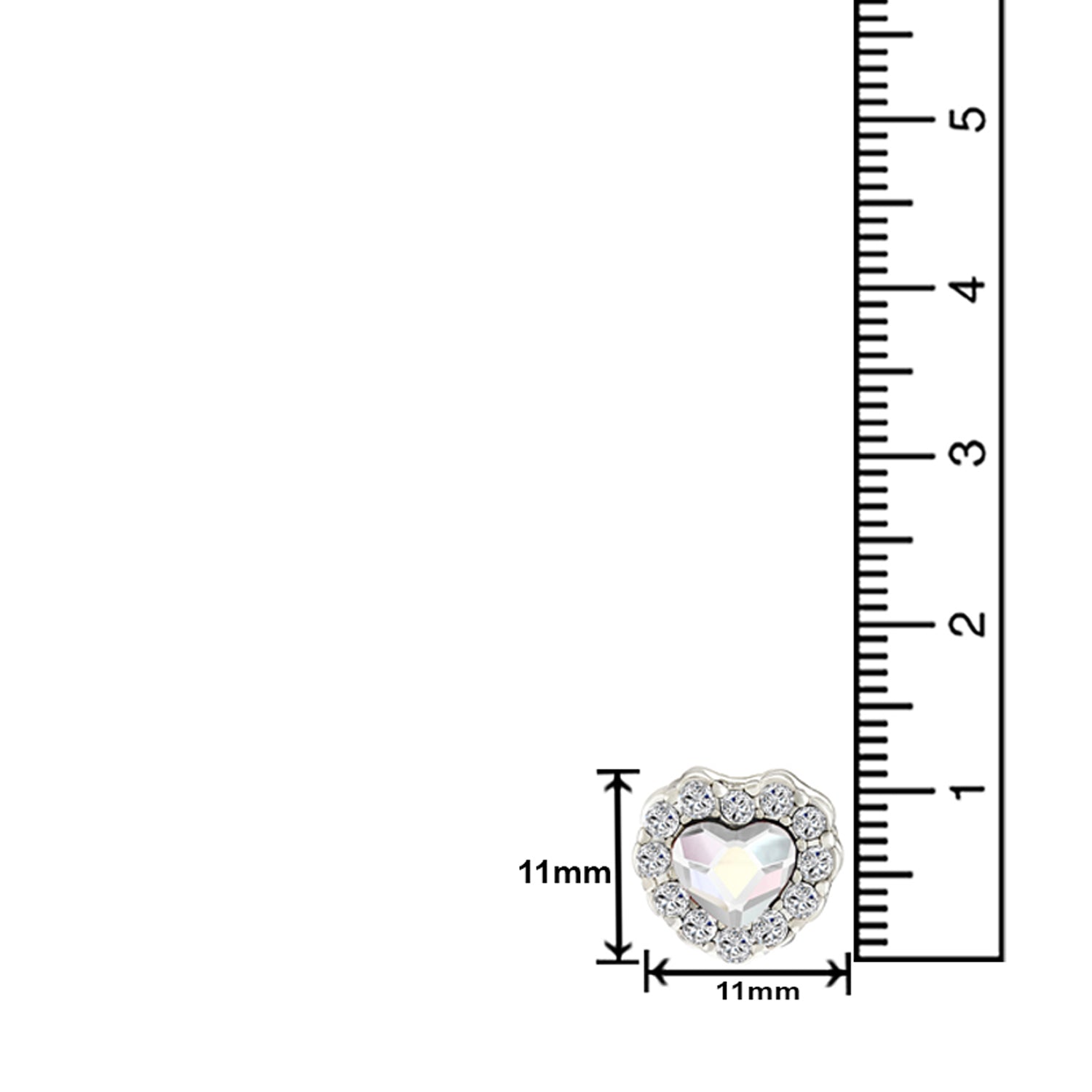 Valentine Gift Fushia Purple Heart Earrings with Cubic Zirconias