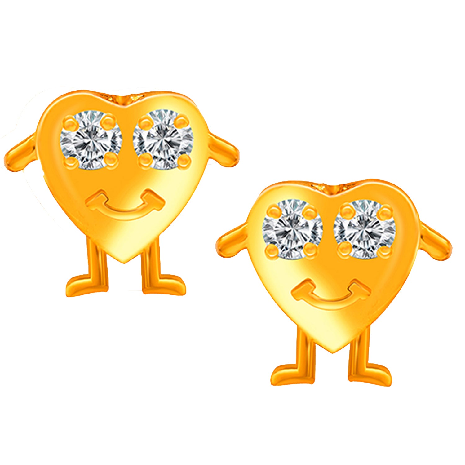 Smiley Heart Earrings
