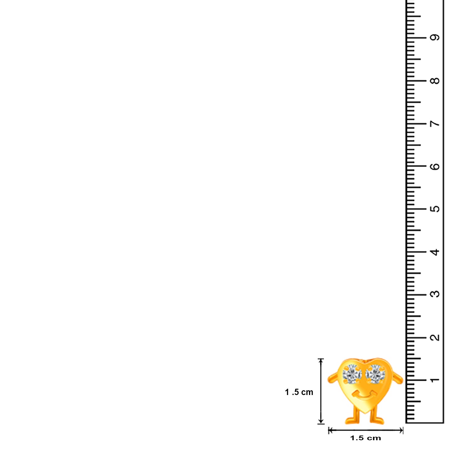 Smiley Heart Earrings