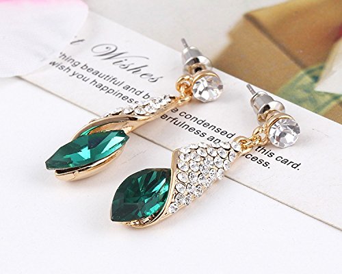Endearing Drop Earrings with Crystal