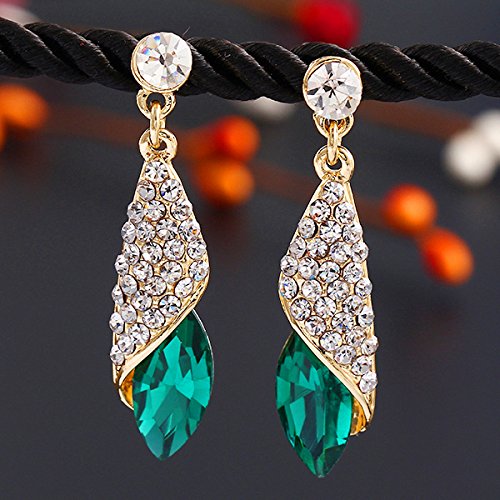 Endearing Drop Earrings with Crystal