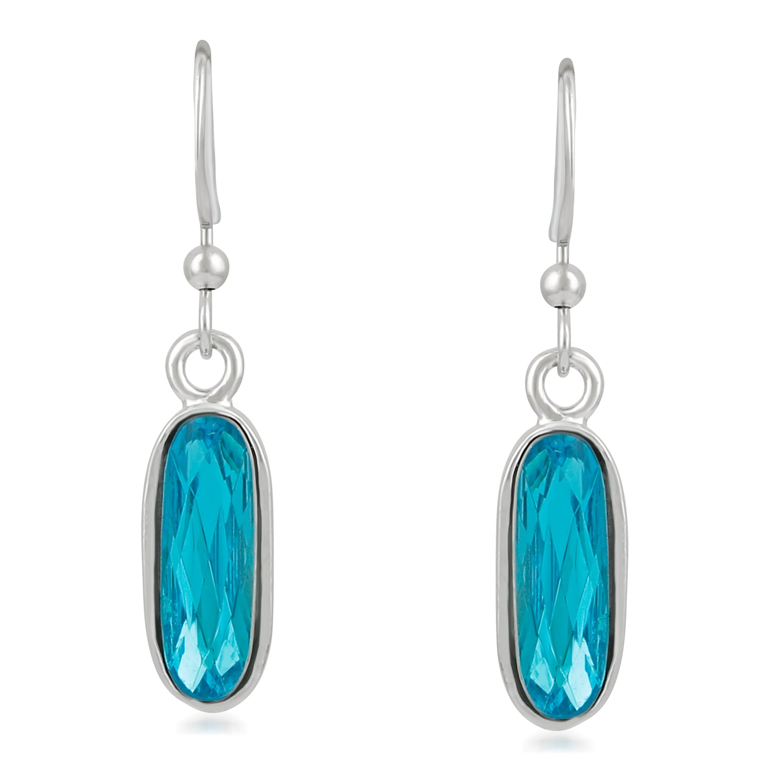 Glamorous Crystal Solitaire Drop Earrings