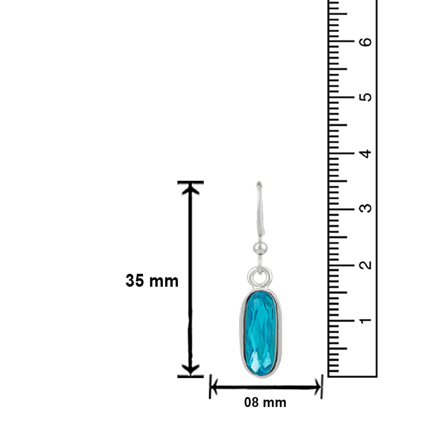 Glamorous Crystal Solitaire Drop Earrings